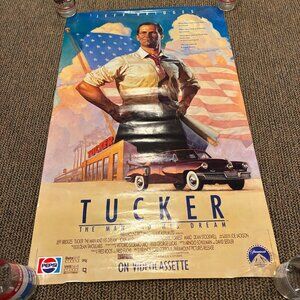 Vintage Tucker Large Poster Original Movie Poster Used Jeff Bridges